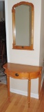 Hallway Table and Matching Mirror