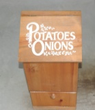 Handmade Wooden Potatoes/Onions Box