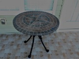 Nice Heavy Out Door Round Table with Metal Base