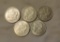 (5) 1921 Uncirculated Morgan Silver Dollars