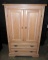 Pine Cabinet with 2 Drawers