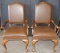 Pair of High End Leather and Wood Chairs