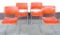 Set of (4) David Roland Mid Century Modern Office Chairs