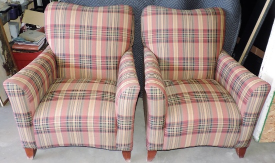 Pair of Upholstered Arm Chairs