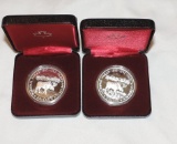 (2) Canadian 1 Dollar National Parks Silver Coin