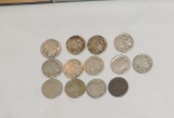 Lot of (13) Vintage Nickels