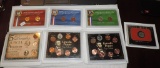 Group of (6) Coin Sets in Hard Plastic Cases