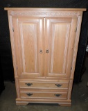 Pine Cabinet with 2 Drawers