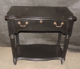Orvis Vaugh Furniture Single Drawer Table with Shelf on Bottom.