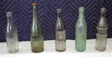 Lot of (5) Antique Soda Bottles