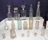 Lot of Collectable Antique Bottles