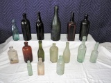 Lot of (14) Antique Bottles
