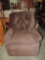 BROWN CORDUROY RECLINER