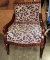 CARVED ITALIAN STYLE WOOD ARM CHAIR