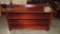 3 SHELF DARK FINISH PINE TV STAND