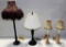 4 ASSORTED TABLE LAMPS