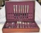 40 PIECE SILVER PLATE FLATWARE SET IN CASE