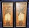 PAIR OF FAUX PAINTED WALL PLAQUES