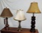 SET OF 3 TABLE LAMPS