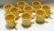 LOT OF 9 FIESTA YELLOW COFFEE MUGS