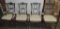 SET OF 4 RATTAN STYLE ARM CHAIRS