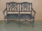 CAST METAL 2 SEAT PATIO BENCH