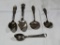 LOT OF 5 ANTIQUE SILVER PLATE COLLECTOR SPOONS