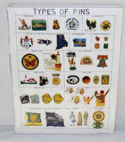 40 LIONS CLUB COLLECTOR PINS