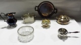 TRAY LOT SILVER PLATE SERVING WARE