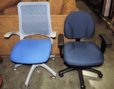 2 ROLL AROUND OFFICE CHAIRS