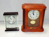 DANBURY QUARTZ CLOCK & NATIONAL GUARD COMMEMORATIVE CLOCK