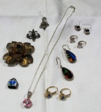 STERLING JEWELRY LOT