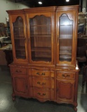 2 PIECE MAPLE CHINA HUTCH