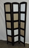 BLACK PHOTO FRAME 3 PANEL ROOM DIVIDER