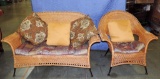 2 PIECE WICKER SEATING GROUP