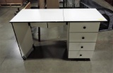 White 4 Drawer Roll Around Cabinet