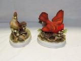 Pair of Bisque Bird Figurines by Andrea