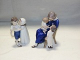 (2) B&G Denmark Porcelain Figurines