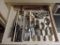 Drawer of household silverware