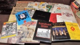 Lot of war books and newspaper