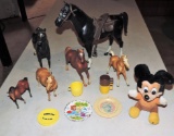 Lot of vintage horses