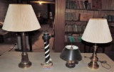 Lot of four lamps