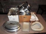 Lot of miscellaneous kitchen items and vases
