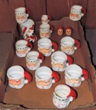 Lot of 12 Vintage Santa mugs