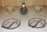Lot of antique glass ware