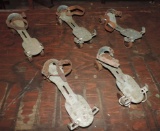 2 sets of antique roller skates