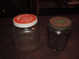 Two antique country store jars