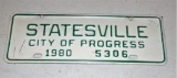 1980 Statesville Tag Topper