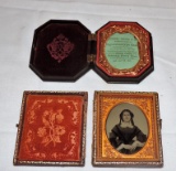 2 1800's tintype holders