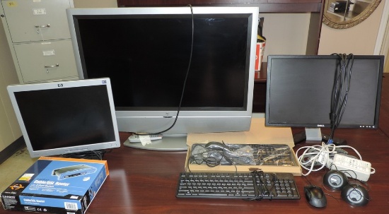Westinghouse 32" TV And Computer Monitors & Keyboards.